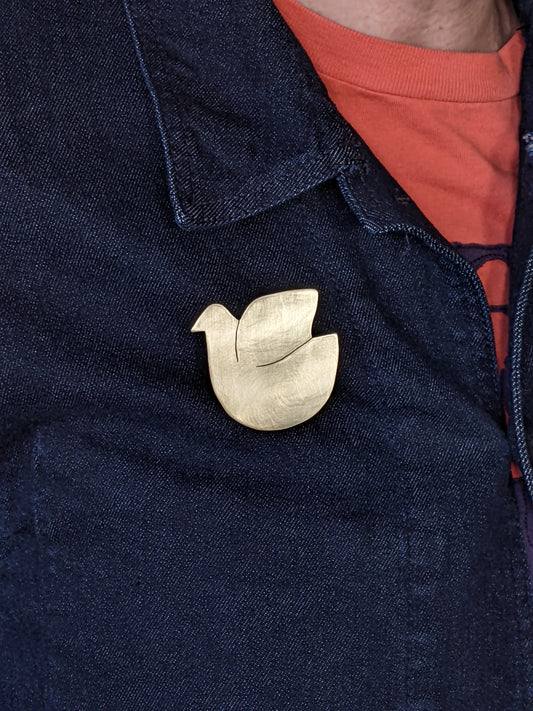 Votre broche (ou boucles d'oreilles) en laiton